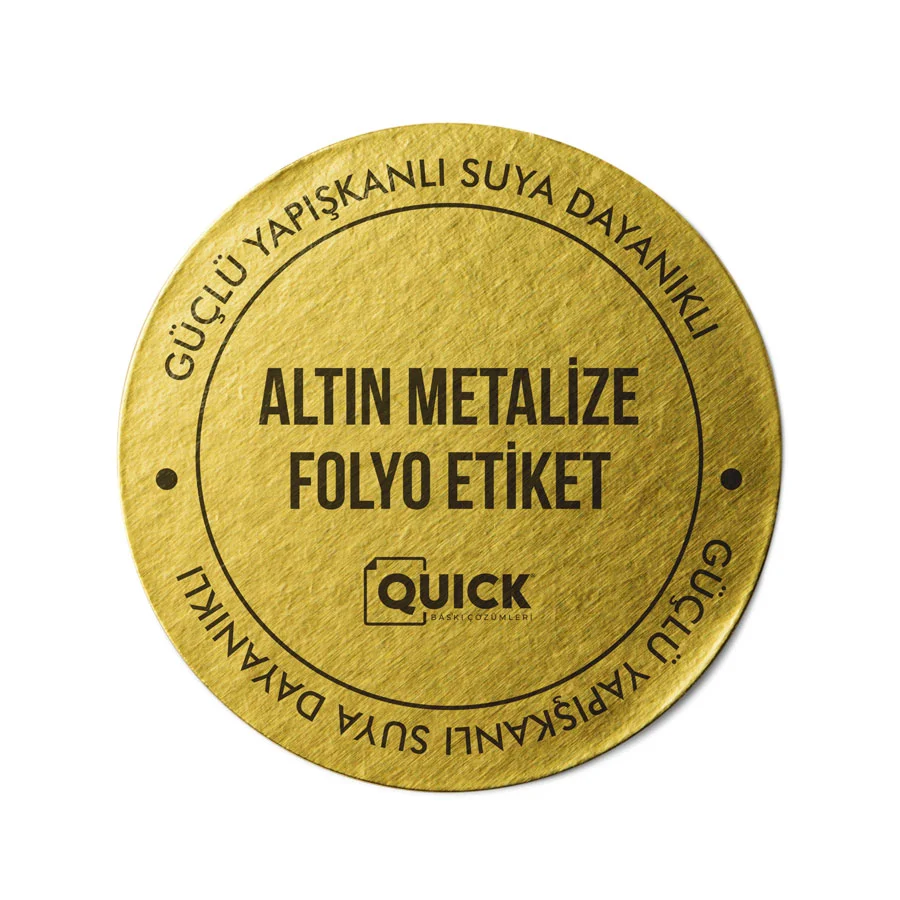 Altın Metalize Etiket