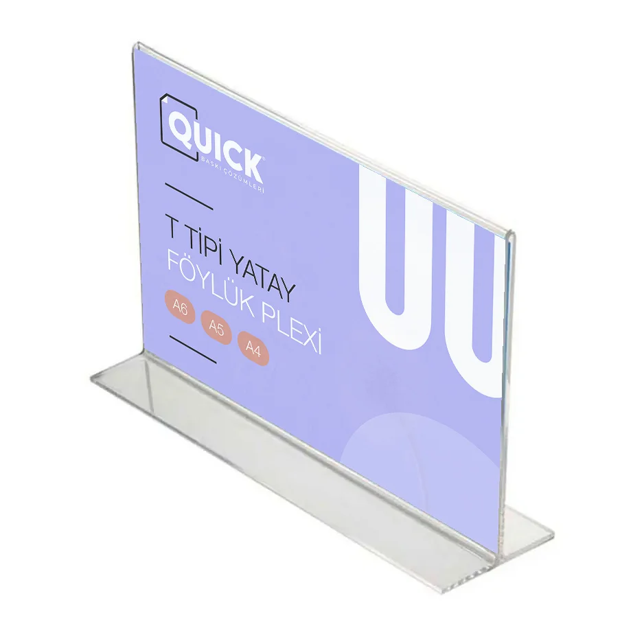 Pleksi T Tipi Yatay Föylük