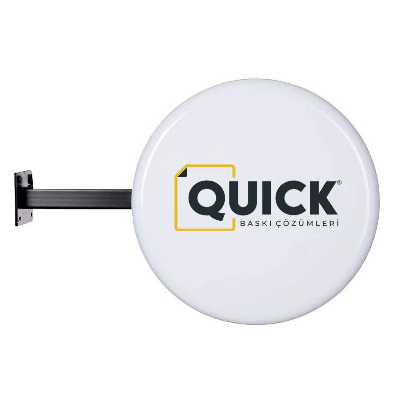 Yuvarlak Düz Ayaklı Fener Tabela