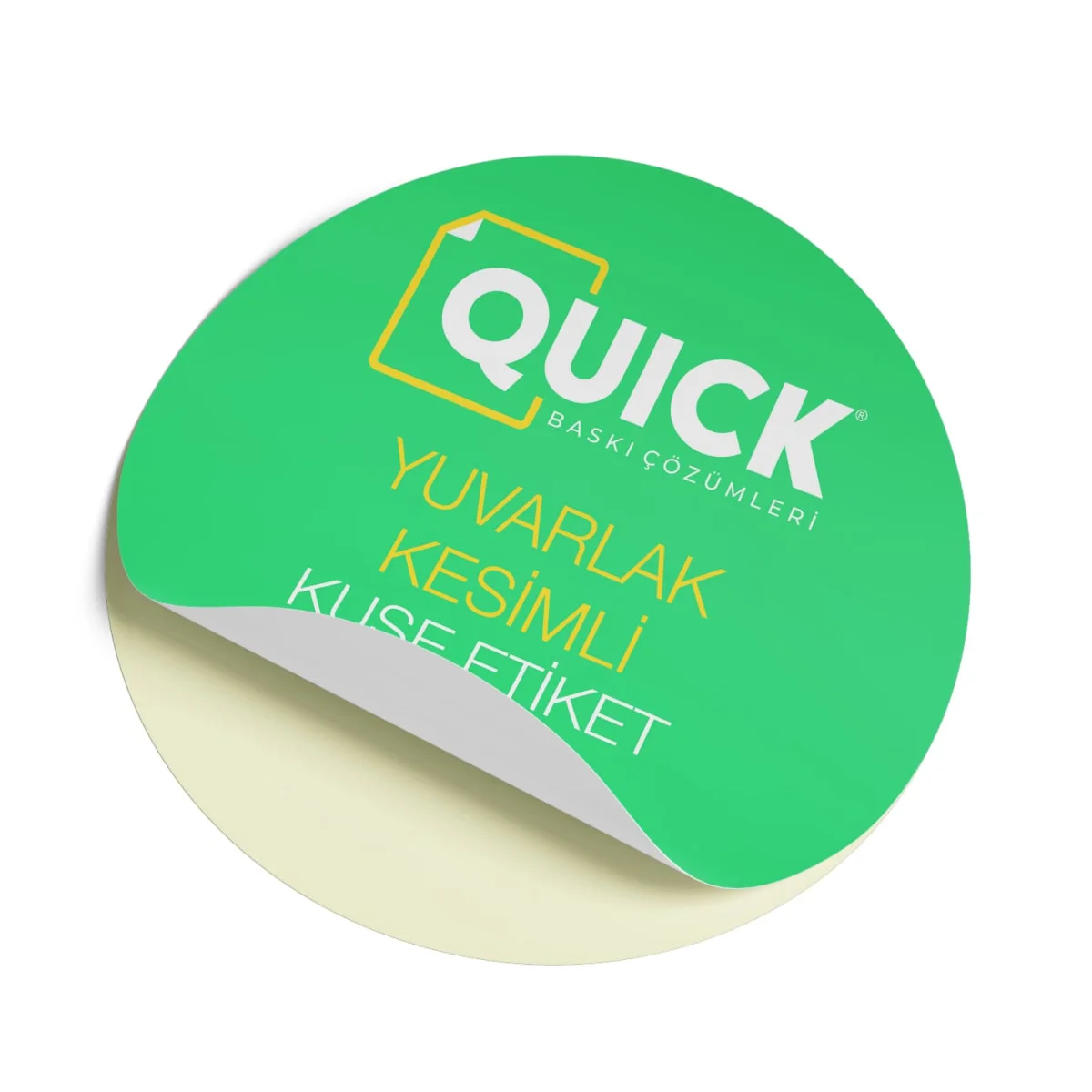 Yuvarlak  Kesimli Etiket